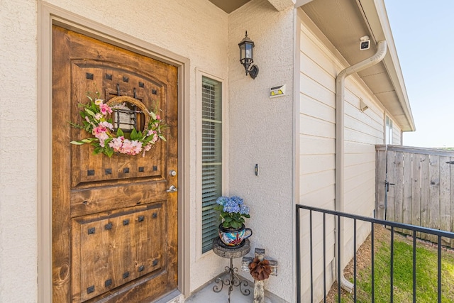 view of property entrance