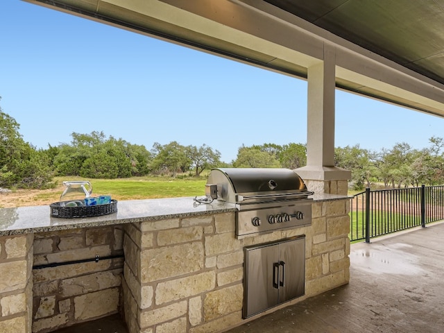 view of patio / terrace featuring grilling area and area for grilling