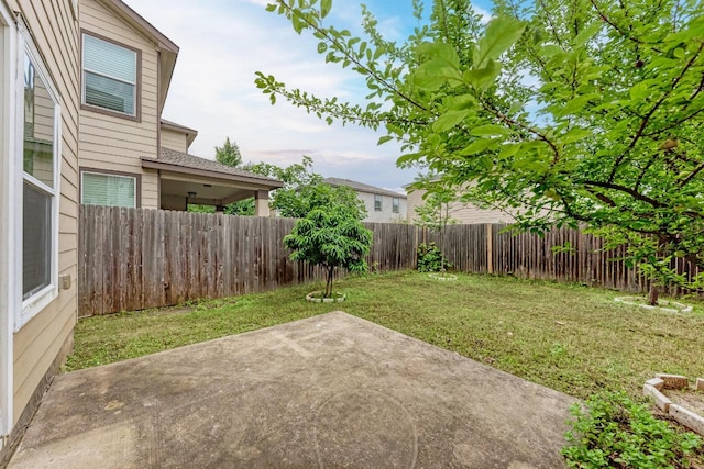 view of yard with a patio