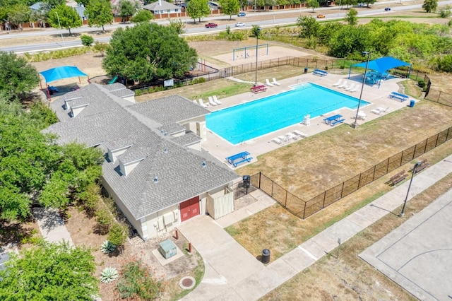 view of pool with a patio area