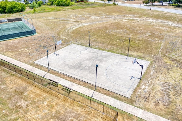 view of sport court