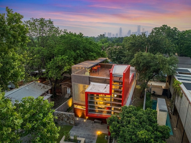 704 W Live Oak St, Austin, TX 78704 - drone / aerial view