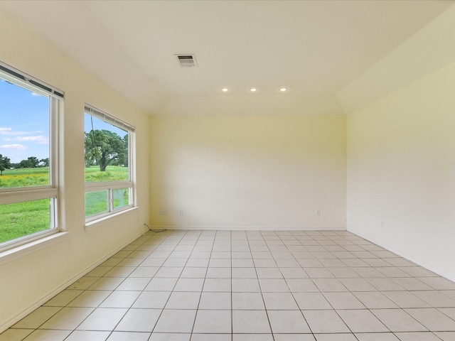 view of tiled spare room