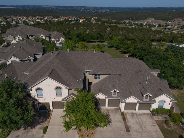 drone / aerial view featuring a residential view