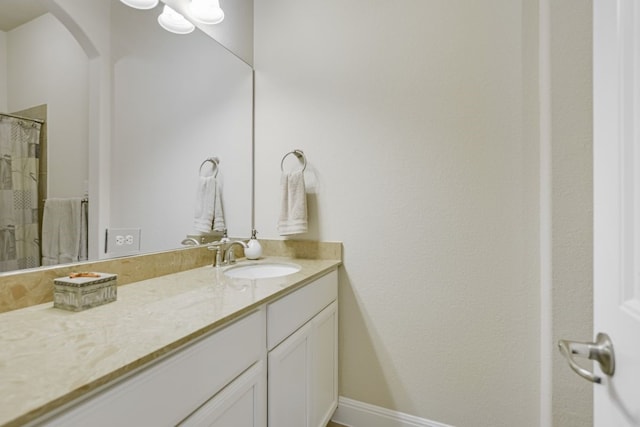 bathroom featuring vanity