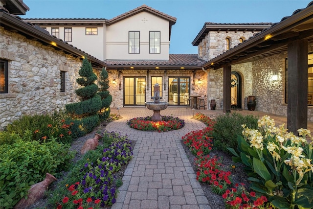 rear view of property with a patio area