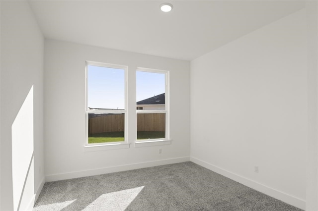 view of carpeted empty room