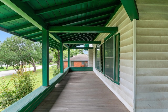 view of deck