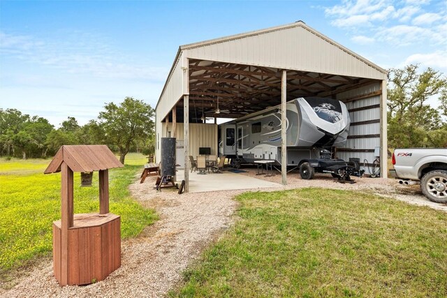 exterior space with a lawn