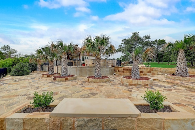 view of yard with a patio