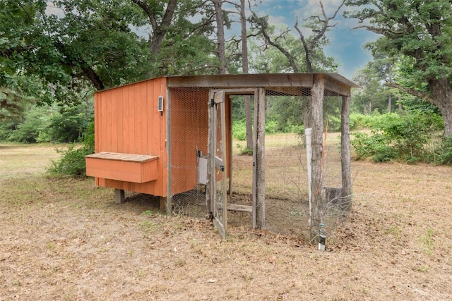 view of outdoor structure