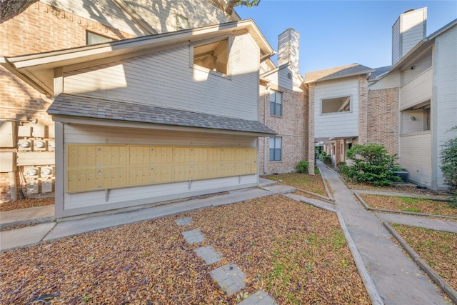 view of home's exterior with a garage