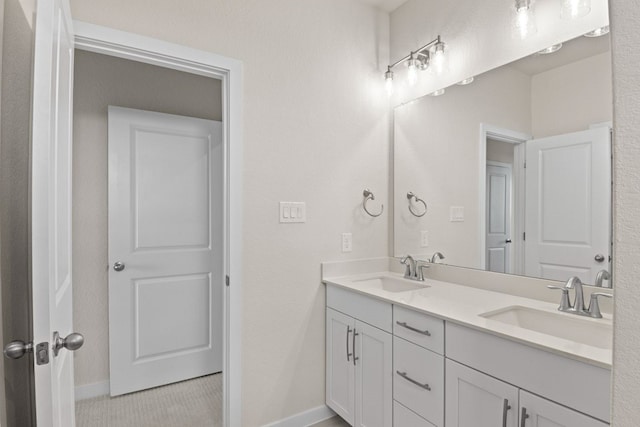 bathroom with vanity