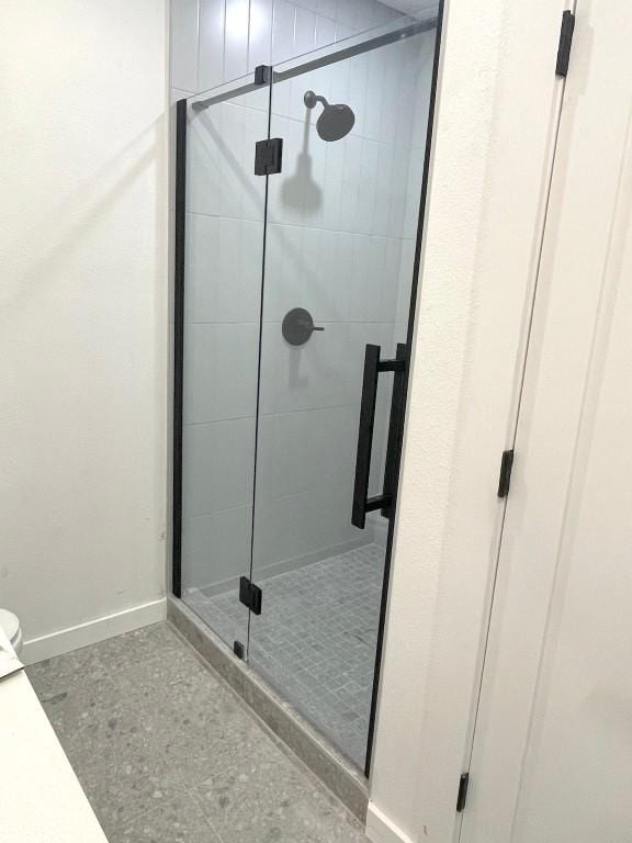 bathroom with walk in shower