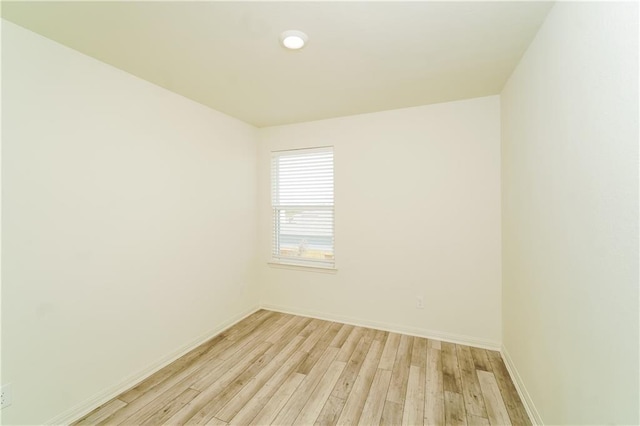 empty room featuring light hardwood / wood-style floors