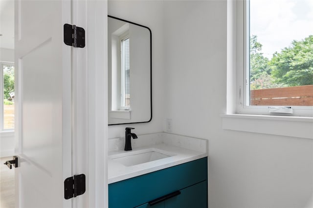 bathroom with vanity