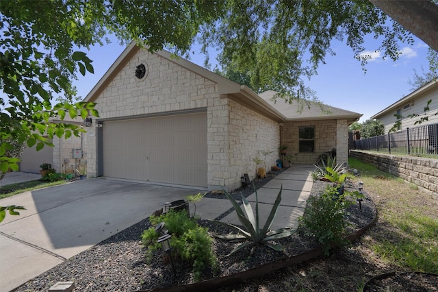 ranch-style house with a garage