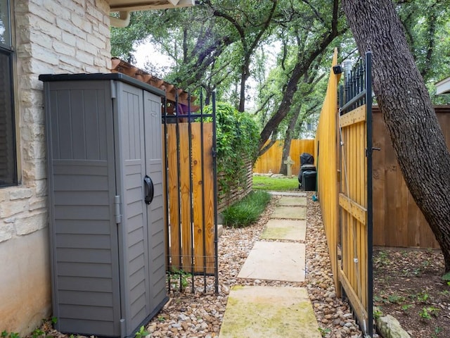 view of outdoor structure