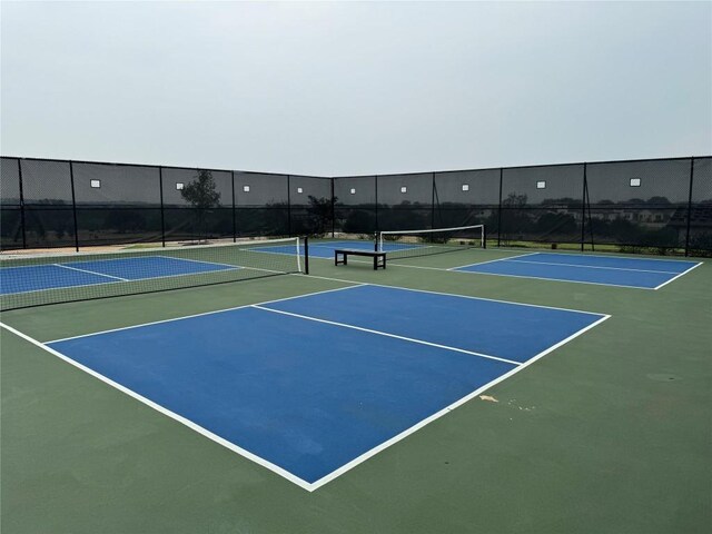 429 Mayapple Rd, Horseshoe Bay, TX 78657 - view of tennis court featuring community basketball court and fence