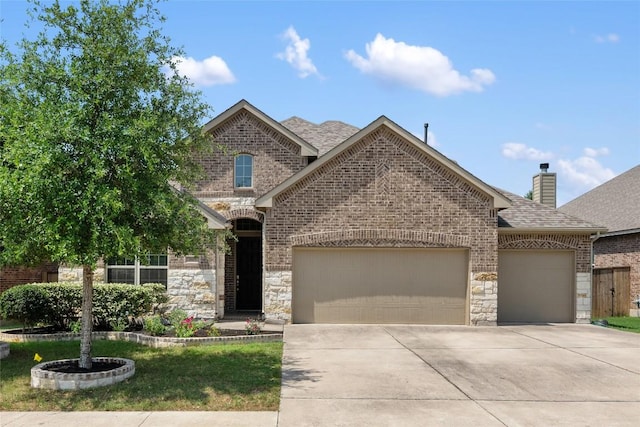 view of front of home featuring a garage