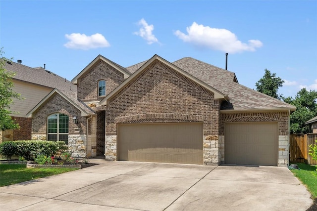 view of front of house featuring a garage