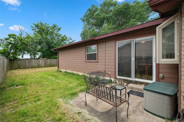 exterior space with a patio