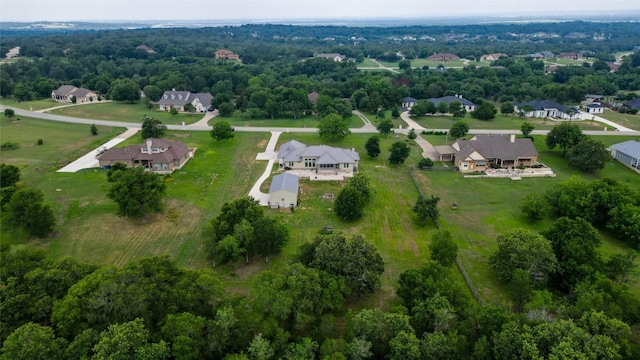 aerial view featuring a residential view