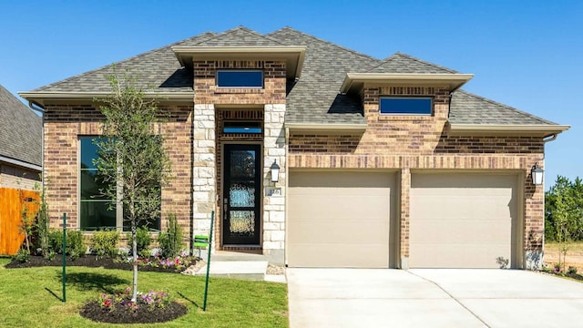 view of front of house with a front yard