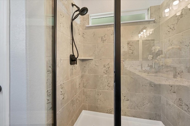 bathroom with walk in shower