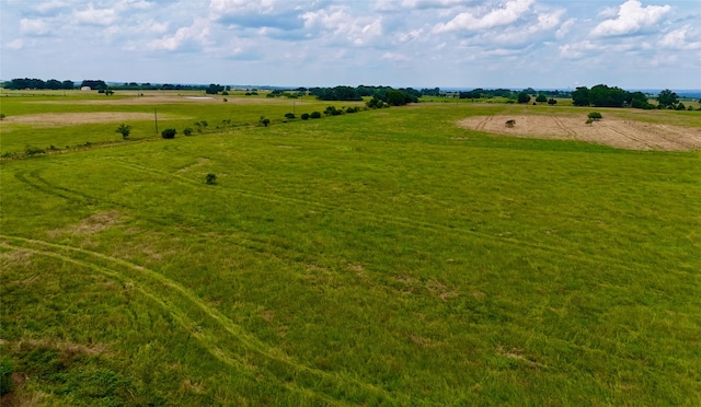 drone / aerial view featuring a rural view