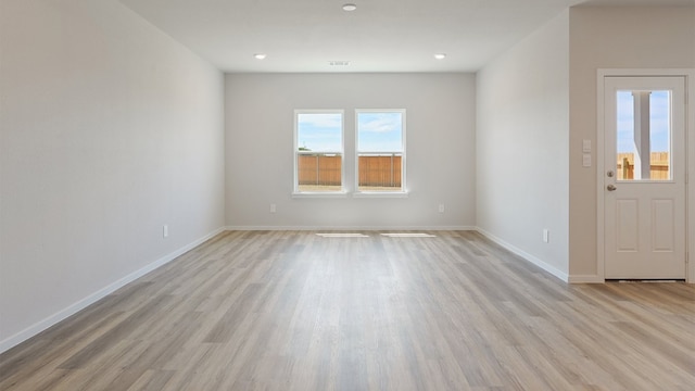 foyer featuring light wood-type flooring