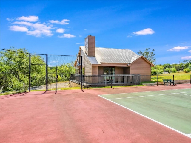 view of sport court with basketball court