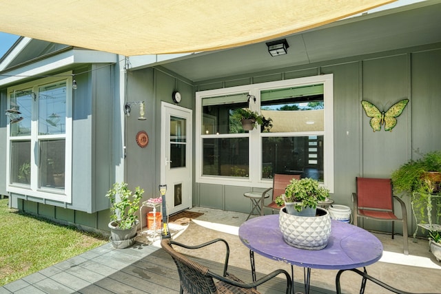 view of patio / terrace featuring a deck