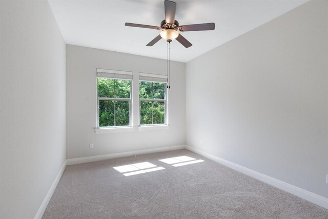 13909 Yellow Bell Bnd, Austin, TX 78738 - unfurnished room with baseboards, carpet floors, and a ceiling fan