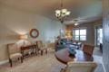 dining space featuring a chandelier