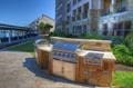 exterior space with an outdoor kitchen