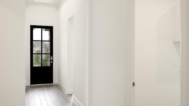 entryway featuring hardwood / wood-style floors