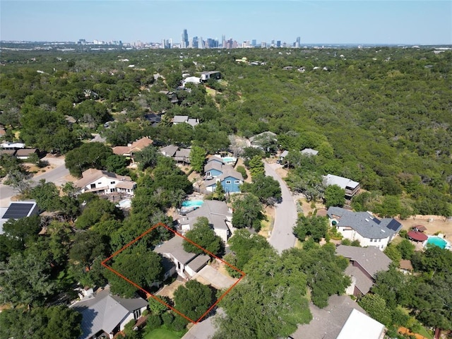 birds eye view of property