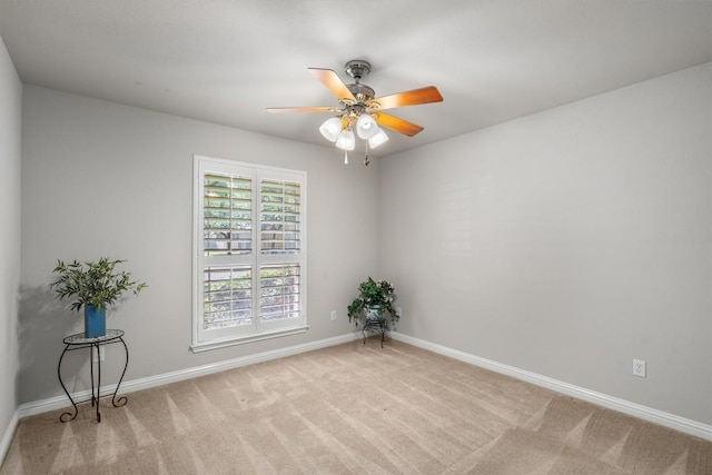 1102 Winding Creek Pl, Round Rock, TX 78665 - unfurnished room with carpet floors, baseboards, and ceiling fan