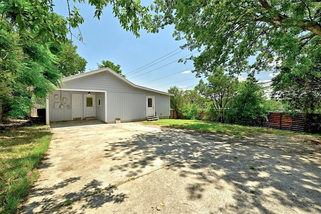 view of back of property