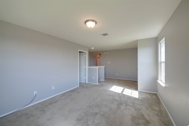 view of carpeted empty room