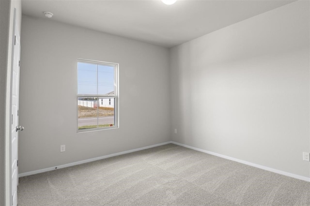 view of carpeted empty room