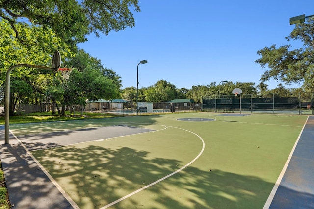 view of basketball court