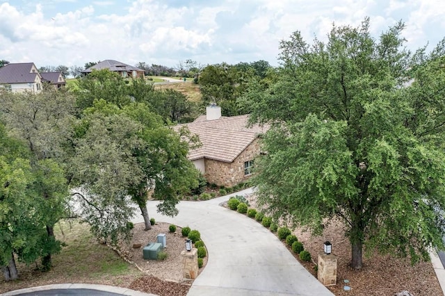 birds eye view of property