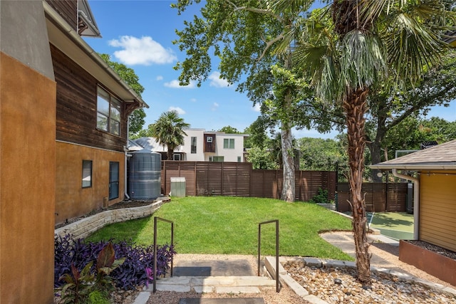 view of yard with a patio