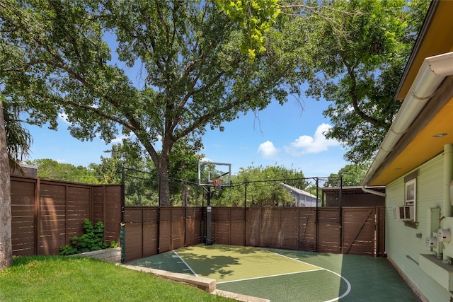 view of sport court