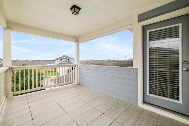 exterior space with a balcony