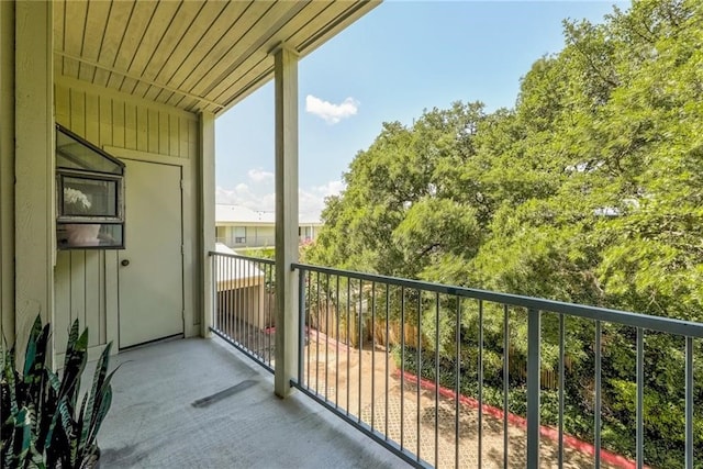 view of balcony