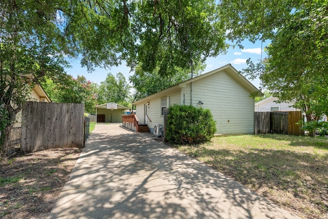 view of property exterior