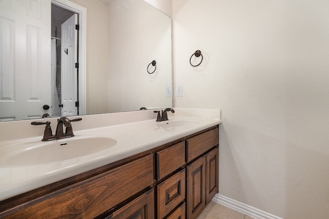 bathroom featuring vanity